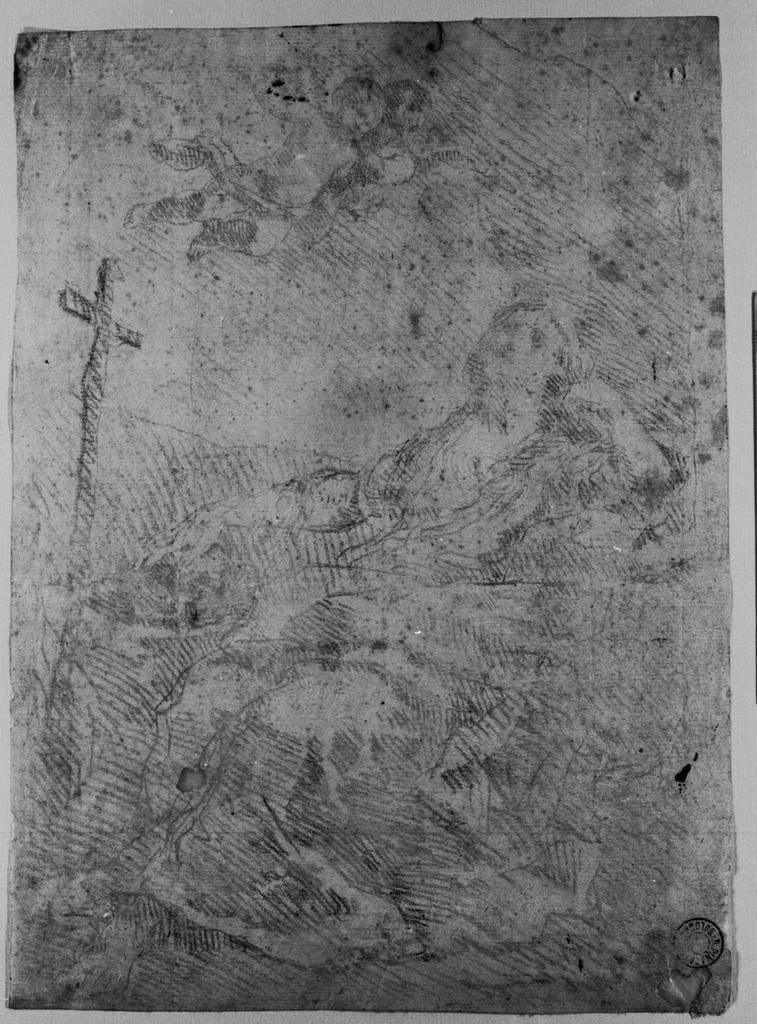 Santa Maria Maddalena penitente - Pinacoteca Nazionale di Bologna, Gabinetto dei Disegni e delle Stampe, Bologna, attribuito